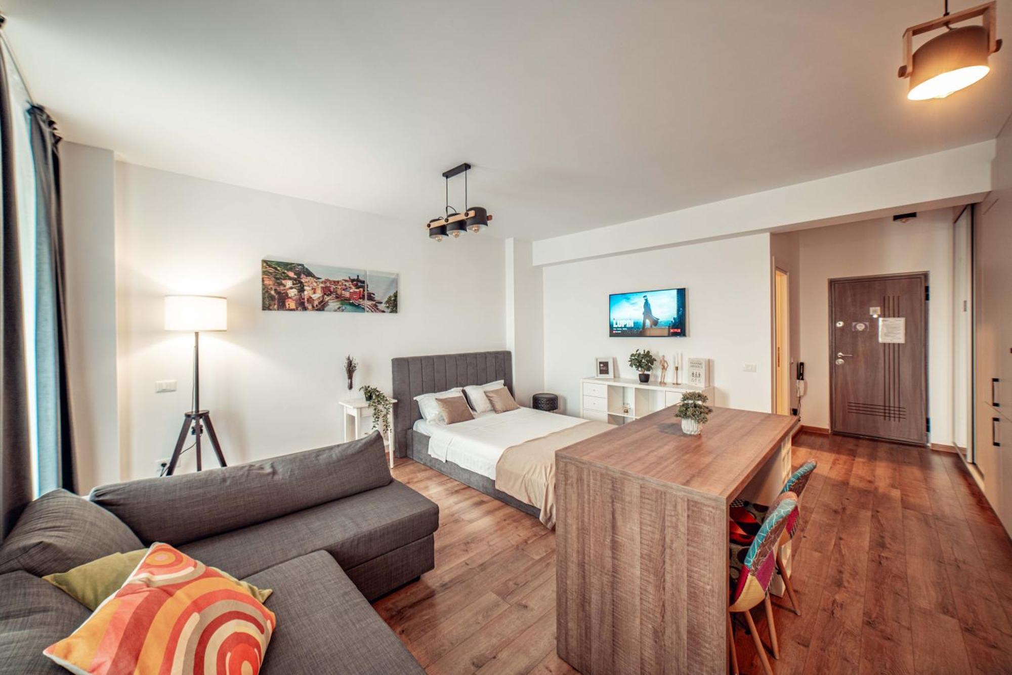 Cozy Studio - Palas Mall Iasi Apartment Luaran gambar